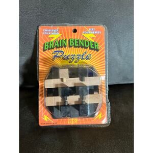 Wooden Brain Bender puzzle-NIB